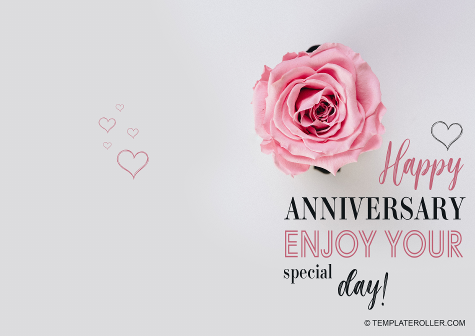 Anniversary Card Template Download Printable PDF Templateroller Anniversary Card Template Download Printable PDF Templateroller