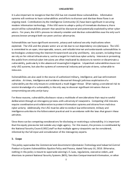 Vulnerabilities Equities Policy and Process, Page 2