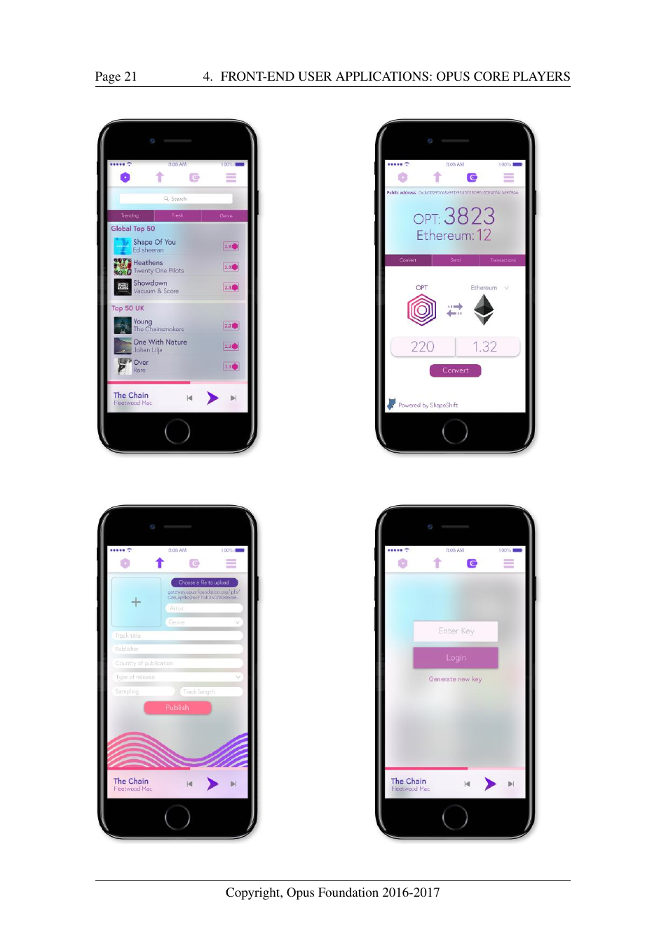 Opus - Decentralized Music Distribution Using Interplanetary File Systems (Ipfs) on the Ethereum Blockchain V0.8.3 - Bokang Jia, Chenhao Xu, Rehan Gotla, Sam Peeters, Reese Abouelnasr, Mateusz Mach, Page 21
