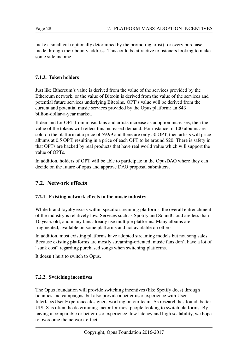 Opus - Decentralized Music Distribution Using Interplanetary File Systems (Ipfs) on the Ethereum Blockchain V0.8.3 - Bokang Jia, Chenhao Xu, Rehan Gotla, Sam Peeters, Reese Abouelnasr, Mateusz Mach, Page 28