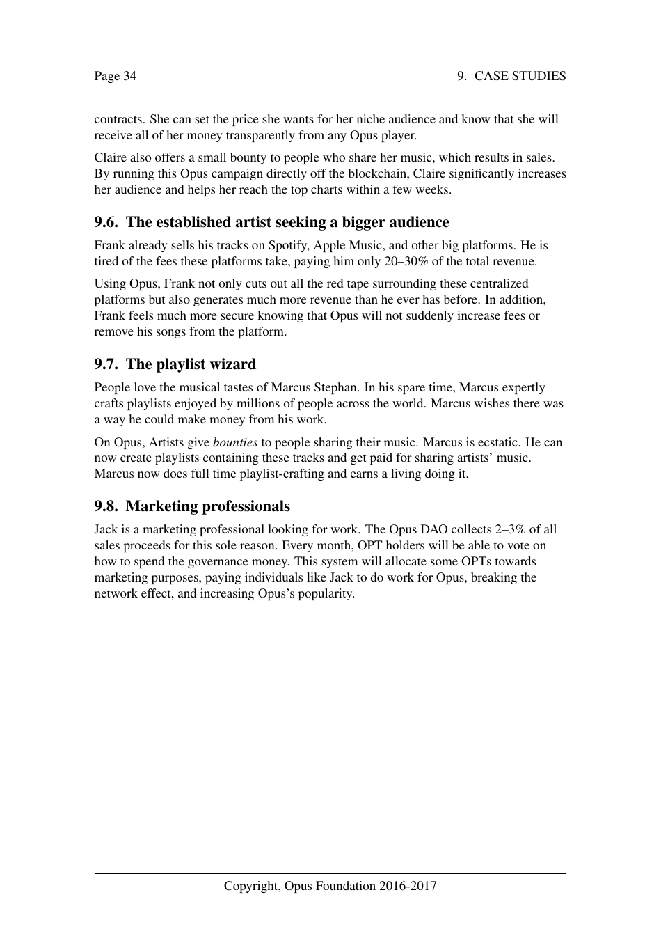 Opus - Decentralized Music Distribution Using Interplanetary File Systems (Ipfs) on the Ethereum Blockchain V0.8.3 - Bokang Jia, Chenhao Xu, Rehan Gotla, Sam Peeters, Reese Abouelnasr, Mateusz Mach, Page 34