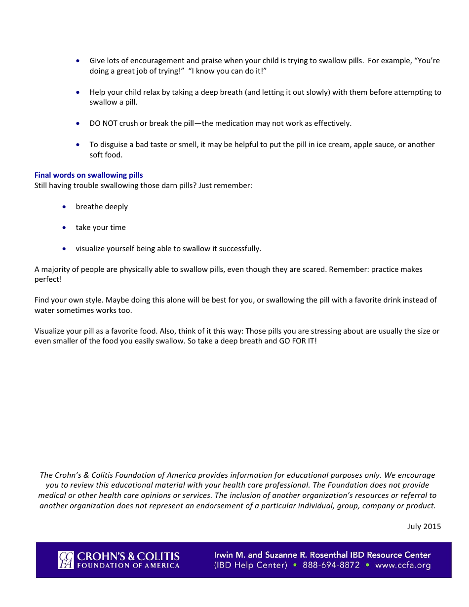 I Have to Swallow That? - Pill Swallowing Techniques for Kids and Teens, Page 3