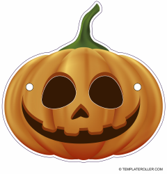Document preview: Pumpkin Mask Template