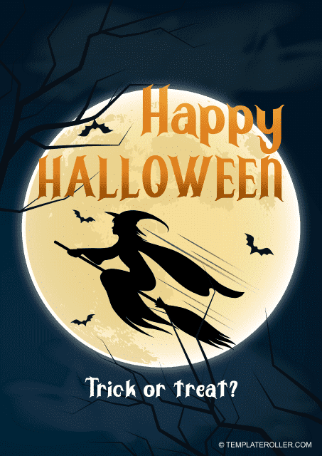Halloween Poster Template - Witch
