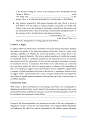 Postnuptial Agreement Template - California, Page 6