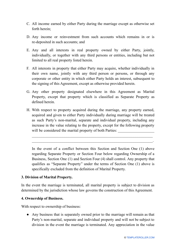Postnuptial Agreement Template - Colorado, Page 5