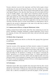 Postnuptial Agreement Template - Washington, Page 10