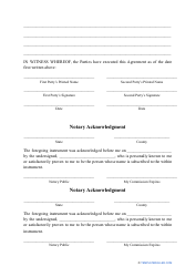 Postnuptial Agreement Template - Washington, Page 13