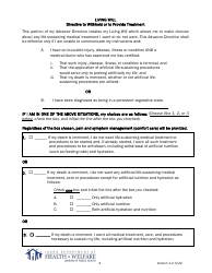 Advance Directive Form - Idaho, Page 5