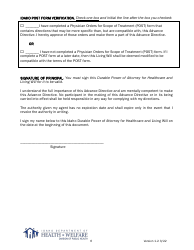 Advance Directive Form - Idaho, Page 7