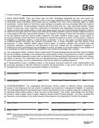 Document preview: Mold Disclosure Form - Montana Association of Realtors