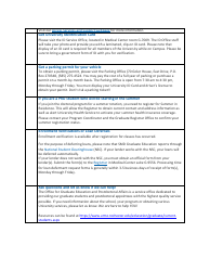 New Graduate Student Checklist - University of Rochester - New York, Page 5