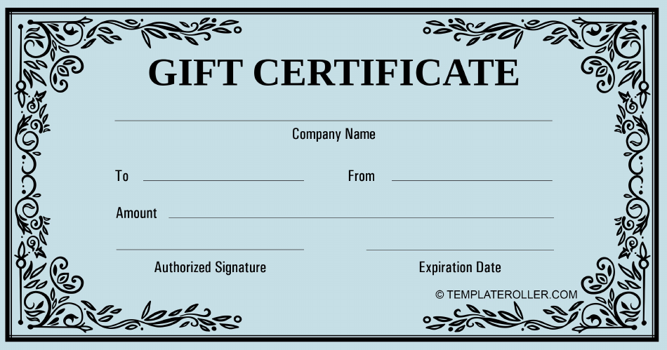 Business Gift Certificate Template Blue Fill Out Sign Online and Business Gift Certificate Template Blue Fill Out Sign Online and
