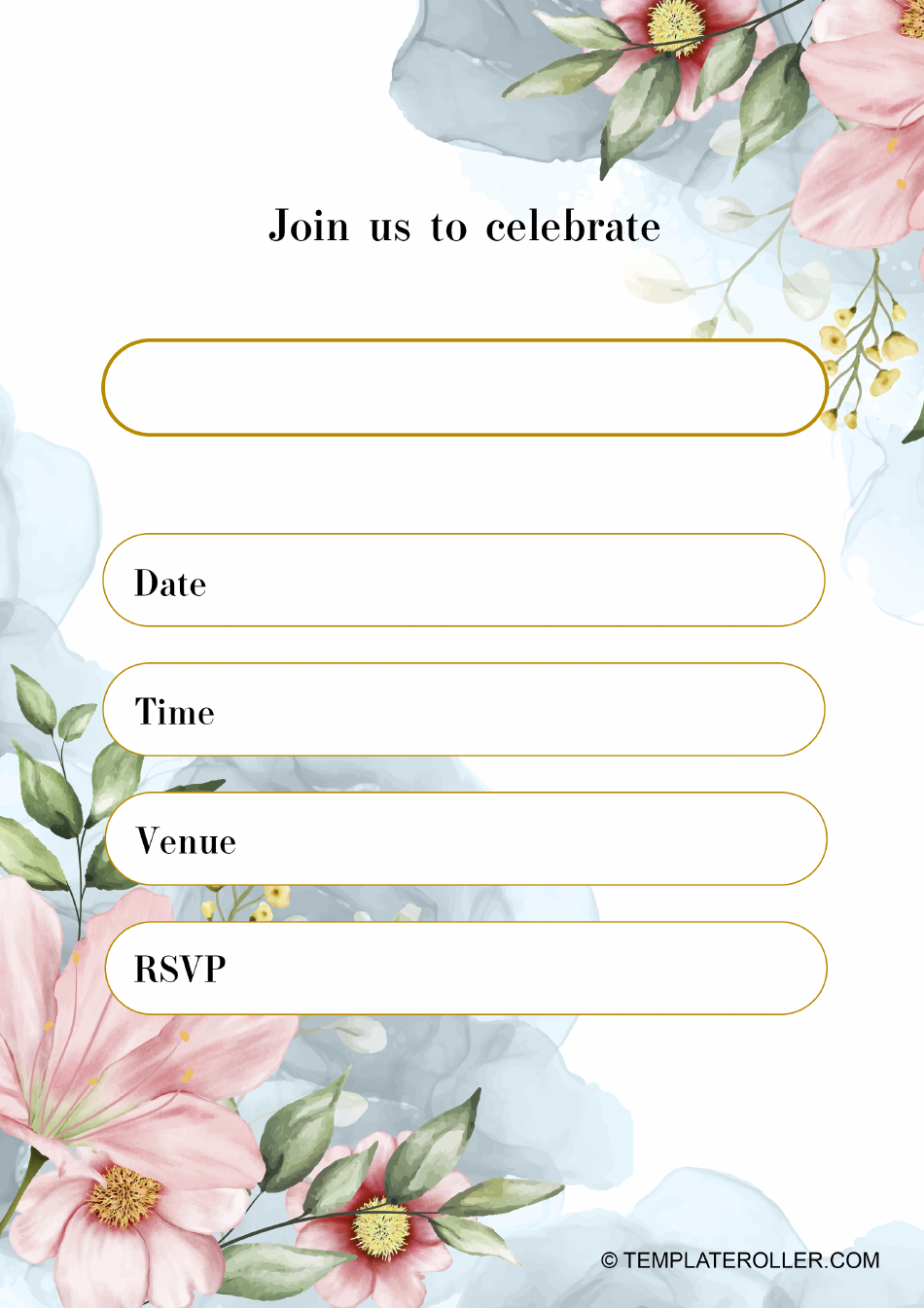 Event Invitation Template - White