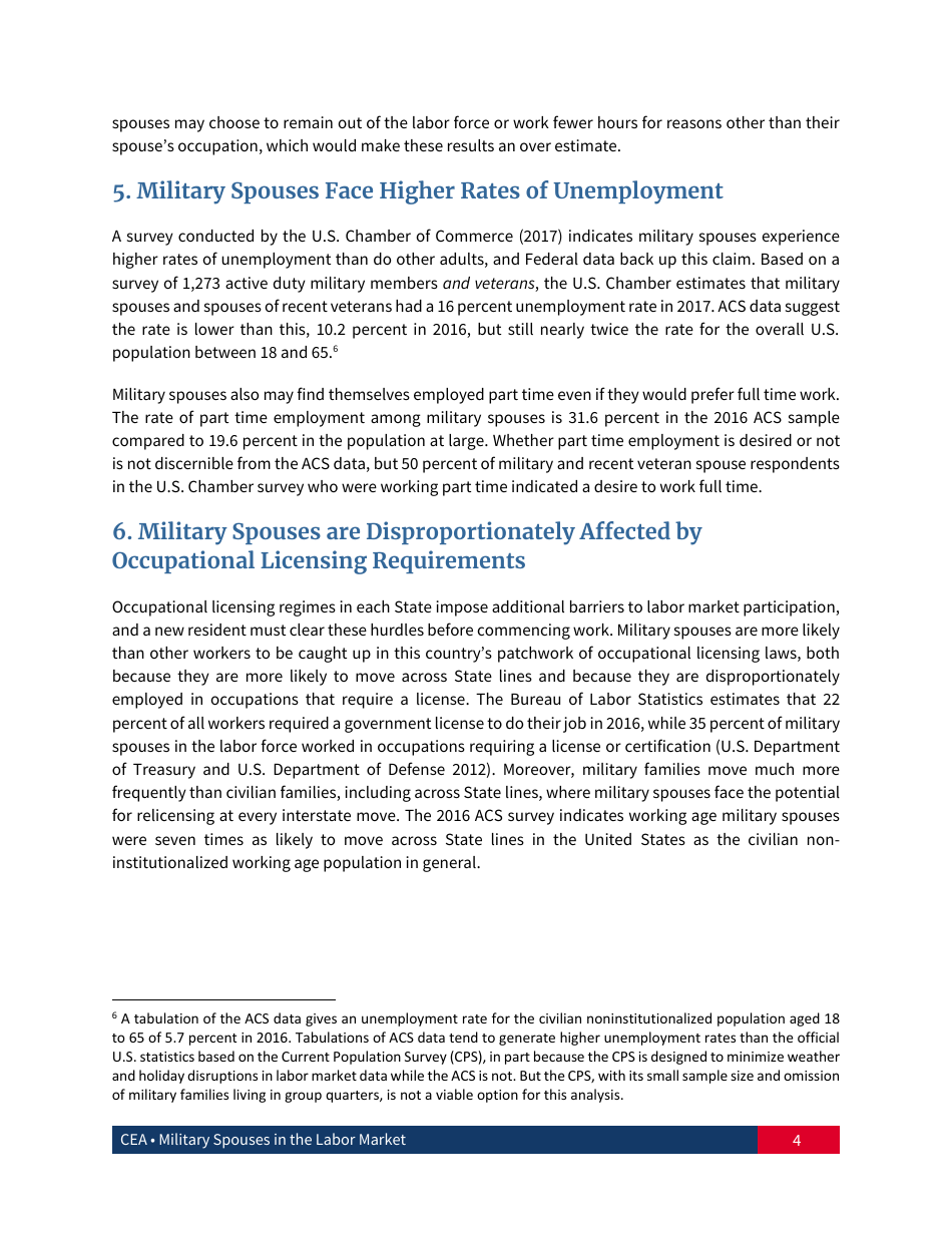 Military Spouses in the Labor Market, Page 5