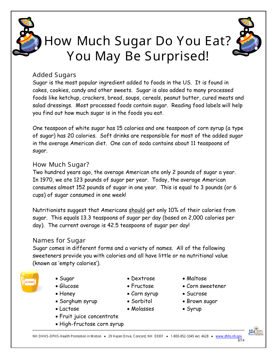 How Much Sugar Do You Eat? You May Be Surprised! - New Hampshire, Page 1