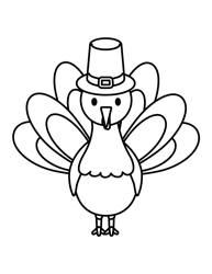 Thanksgiving Coloring Sheet - Turkey