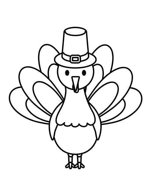 Thanksgiving Coloring Sheet - Turkey