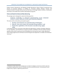 Strategy for American Leadership in Advanced Manufacturing, Page 12