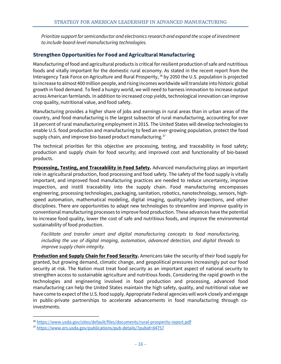 Strategy for American Leadership in Advanced Manufacturing, Page 21