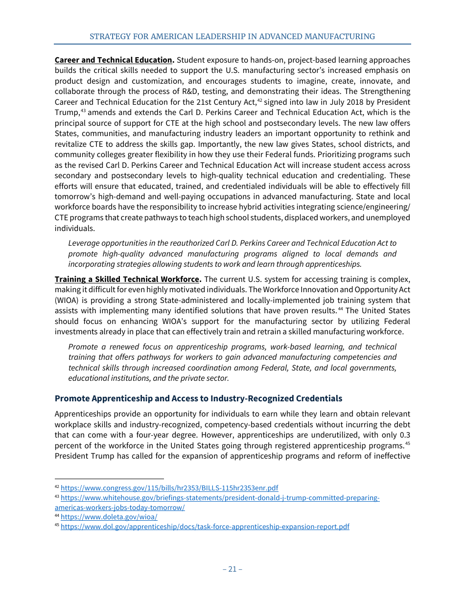 Strategy for American Leadership in Advanced Manufacturing, Page 26