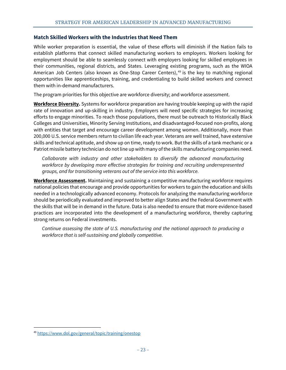 Strategy for American Leadership in Advanced Manufacturing, Page 28