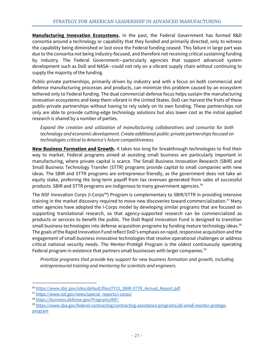 Strategy for American Leadership in Advanced Manufacturing, Page 32