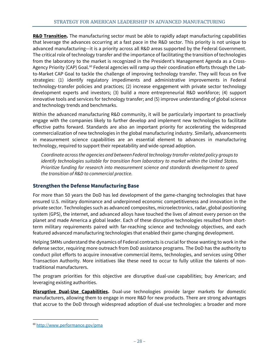 Strategy for American Leadership in Advanced Manufacturing, Page 33