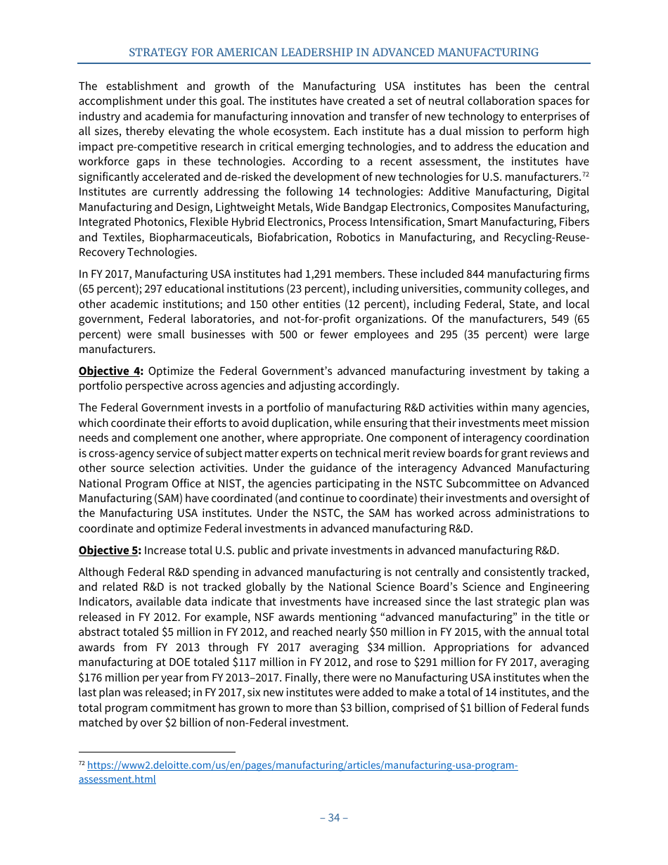 Strategy for American Leadership in Advanced Manufacturing, Page 39