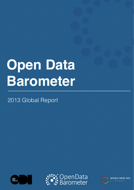 Open Data Barometer Global Report, 2013