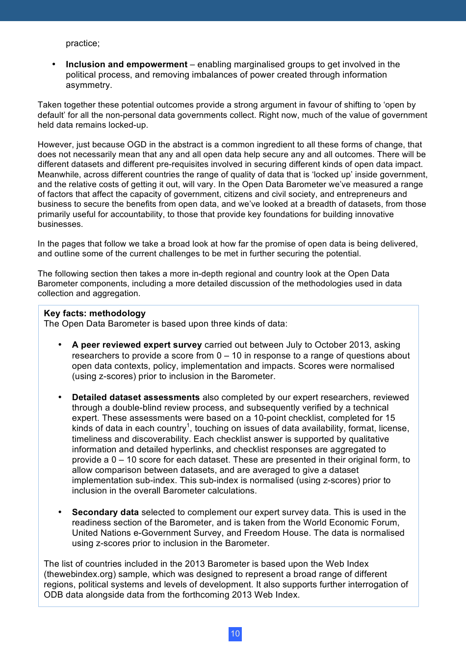 Open Data Barometer Global Report, Page 10
