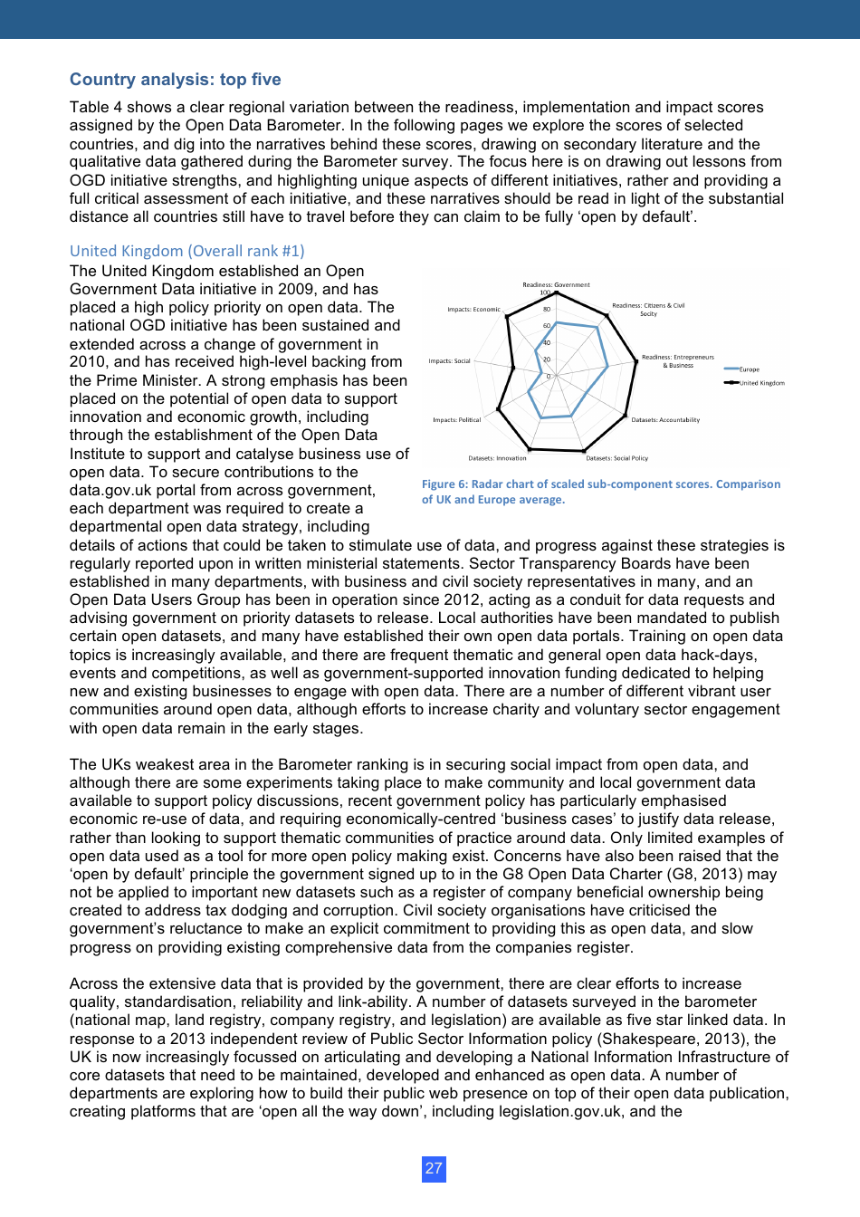 Open Data Barometer Global Report, Page 27