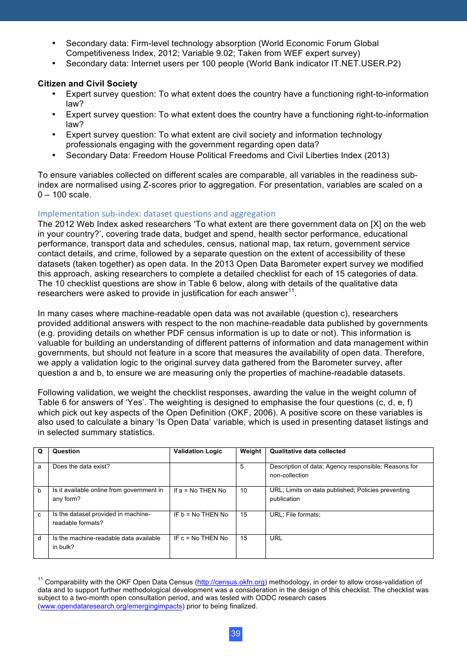 Open Data Barometer Global Report, Page 39