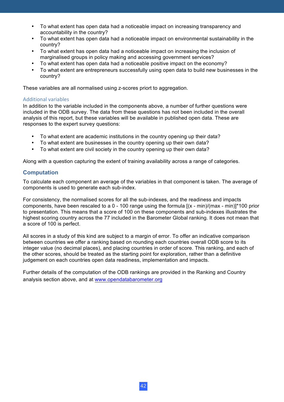 Open Data Barometer Global Report, Page 42