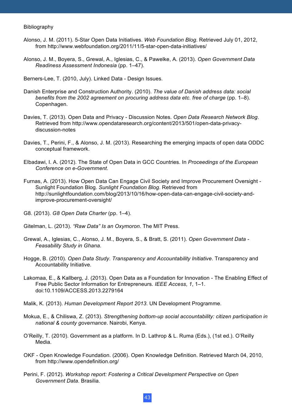 Open Data Barometer Global Report, Page 43