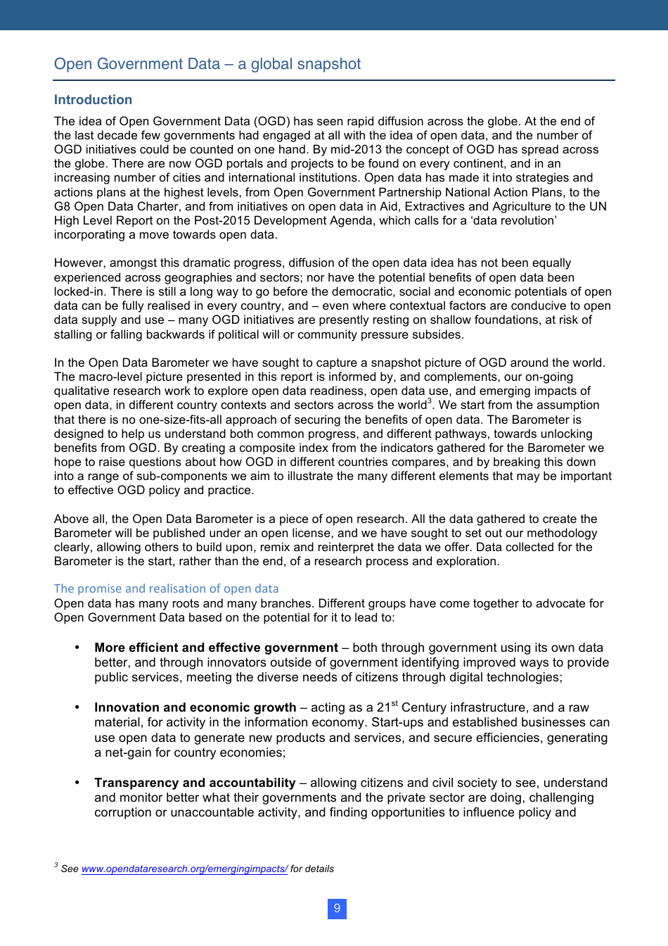 Open Data Barometer Global Report, Page 9