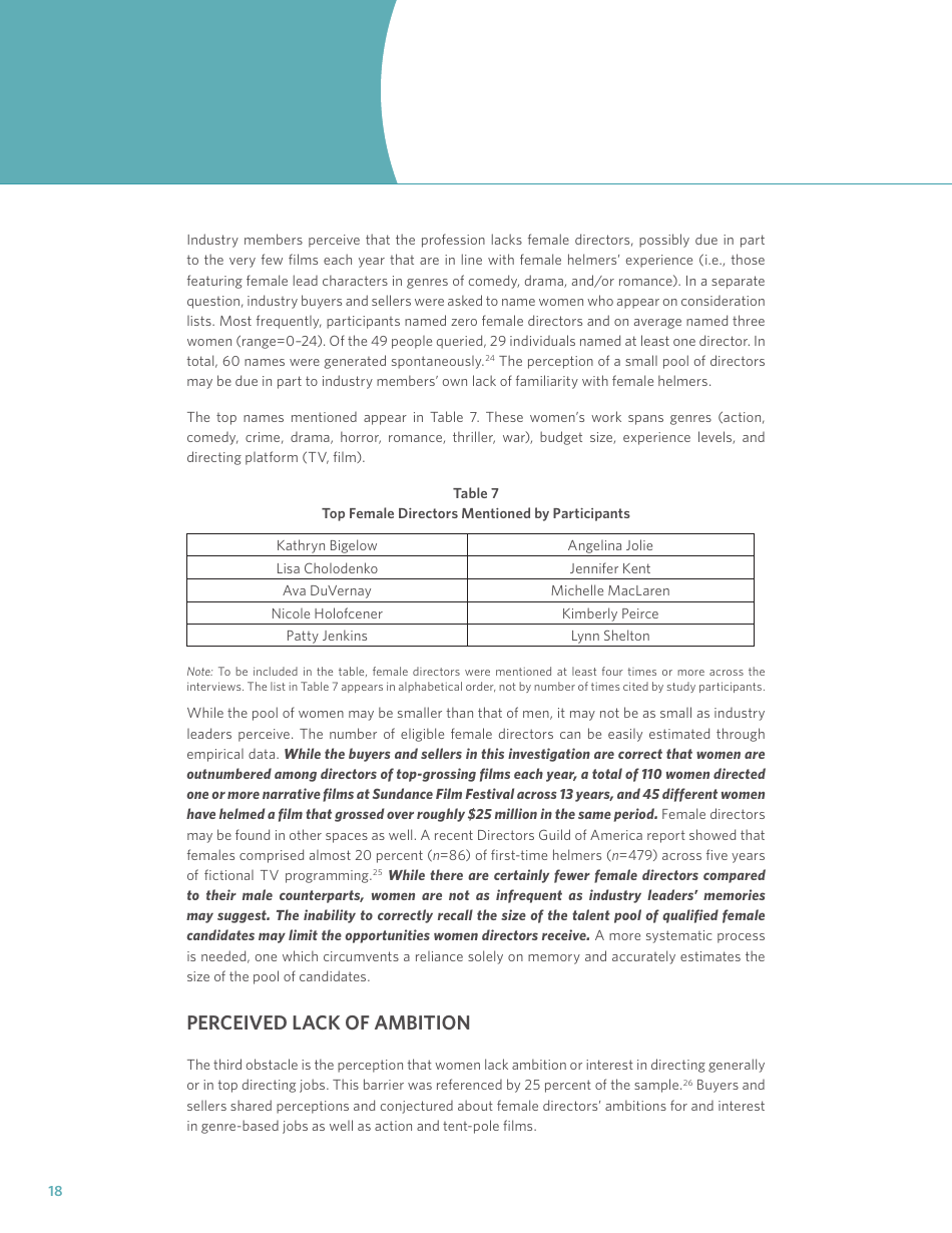 Exploring the Careers of Female Directors: Phase Iii - Dr. Stacy L. Smith, Dr. Katherine Pieper, Marc Choueiti With Assistance From Ariana Case and Kathleen Walsh, Page 20