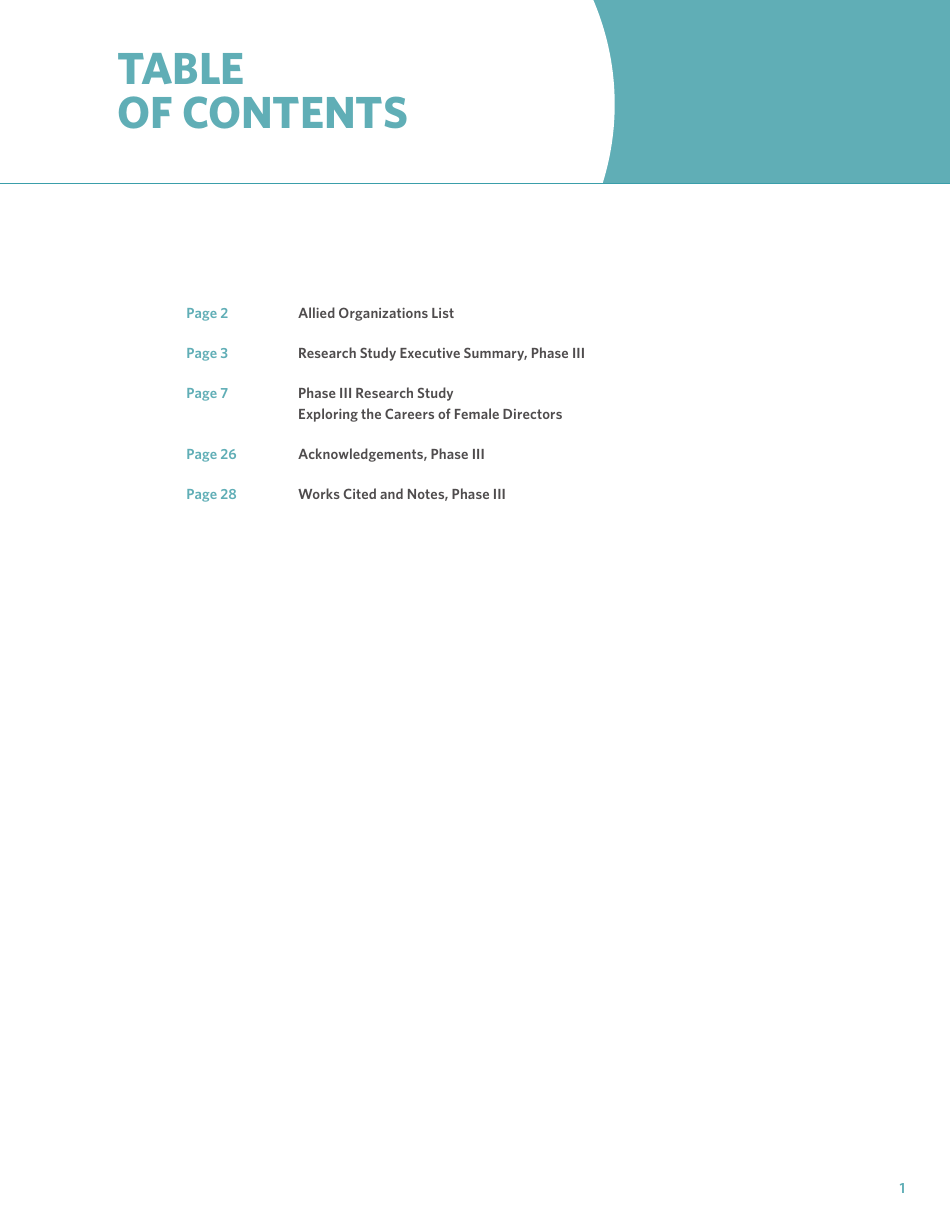 Exploring the Careers of Female Directors: Phase Iii - Dr. Stacy L. Smith, Dr. Katherine Pieper, Marc Choueiti With Assistance From Ariana Case and Kathleen Walsh, Page 3