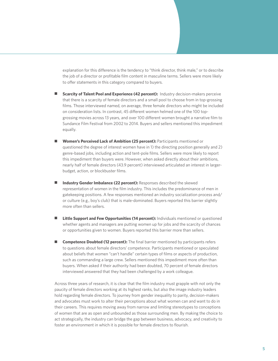 Exploring the Careers of Female Directors: Phase Iii - Dr. Stacy L. Smith, Dr. Katherine Pieper, Marc Choueiti With Assistance From Ariana Case and Kathleen Walsh, Page 7