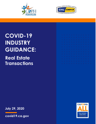 Covid-19 Industry Guidance: Real Estate Transactions - California