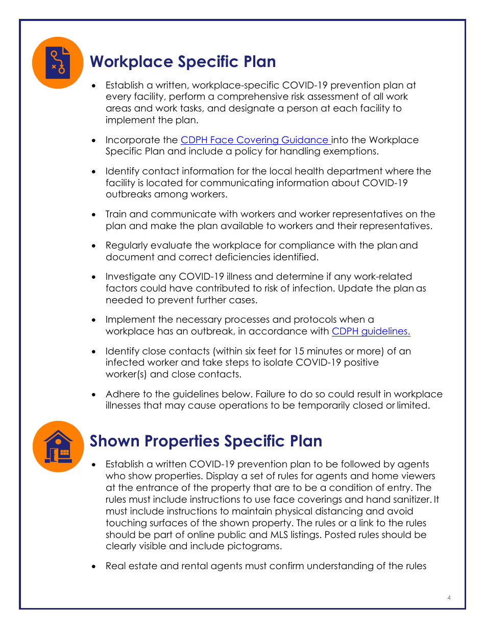 Covid-19 Industry Guidance: Real Estate Transactions - California, Page 4
