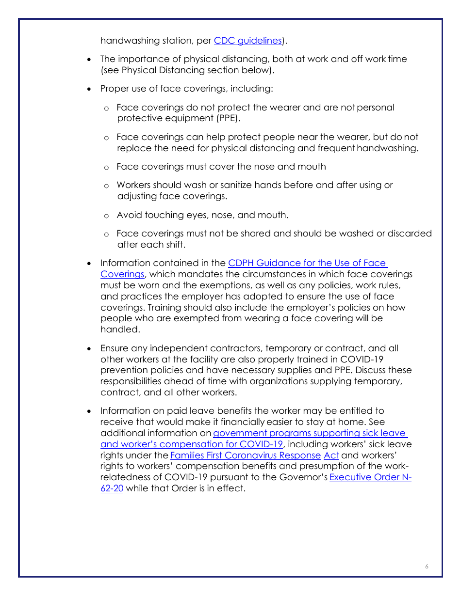 Covid-19 Industry Guidance: Real Estate Transactions - California, Page 6