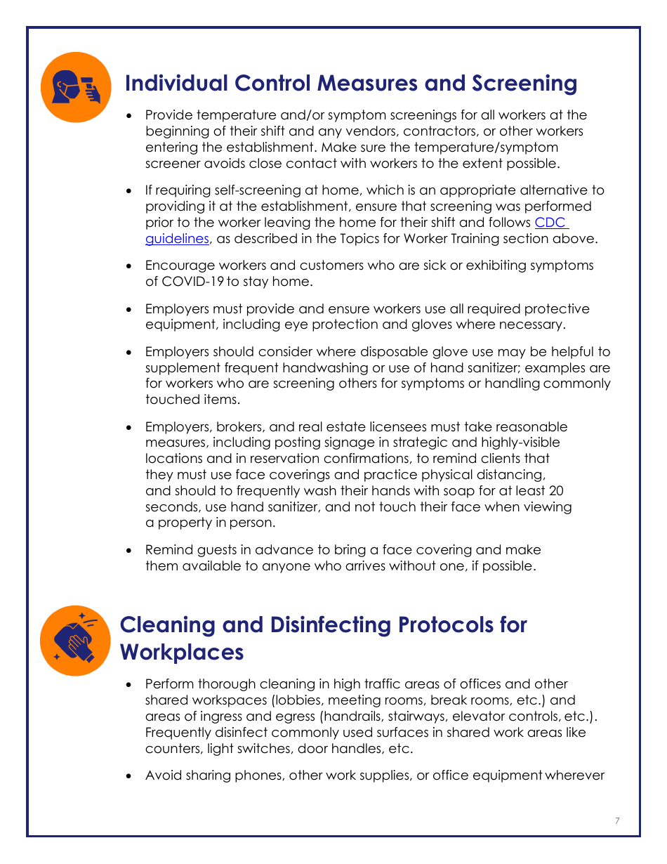 Covid-19 Industry Guidance: Real Estate Transactions - California, Page 7