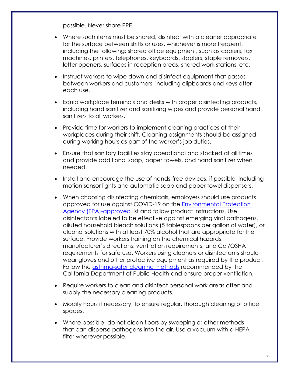 Covid-19 Industry Guidance: Real Estate Transactions - California, Page 8
