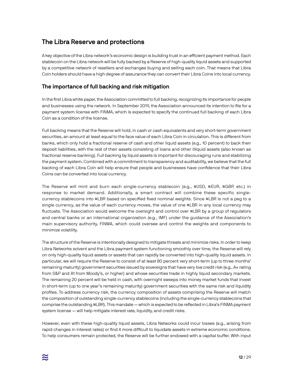 Cover Letter - White Paper From the Libra Association Members, Page 12