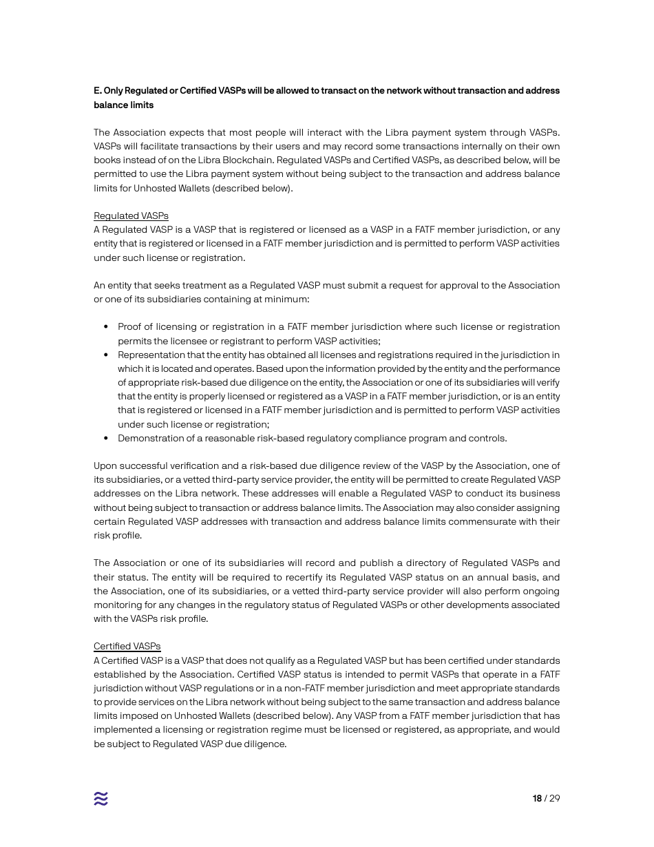 Cover Letter - White Paper From the Libra Association Members, Page 18