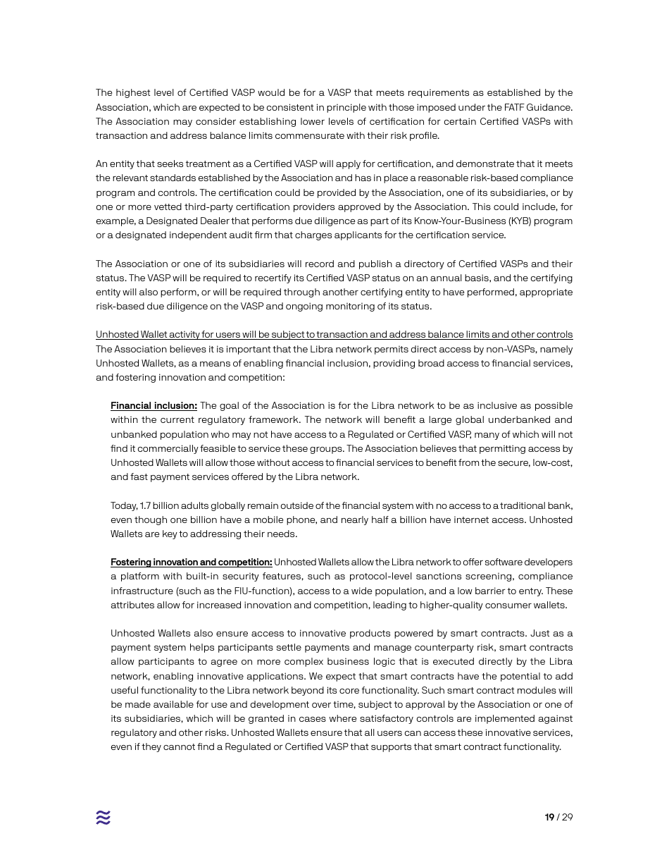 Cover Letter - White Paper From the Libra Association Members, Page 19