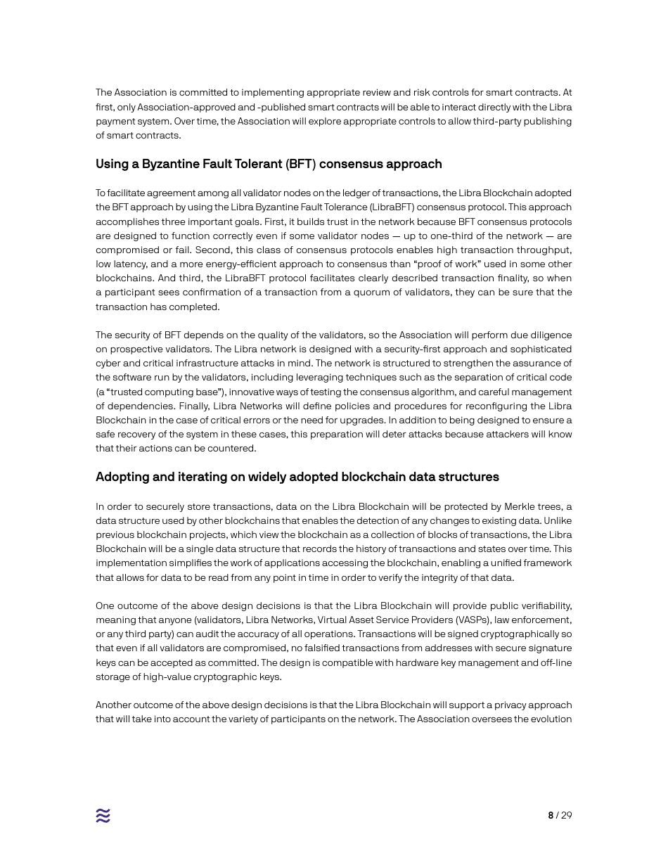 Cover Letter - White Paper From the Libra Association Members, Page 8
