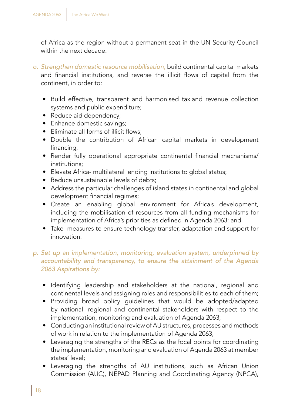 Agenda 2063: the Africa We Want, Page 20