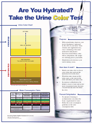 Document preview: Are You Hydrated? Take the Urine Color Test